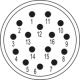  Вставки сигнальные М 23-16-Полюсный   7.001.9161.18